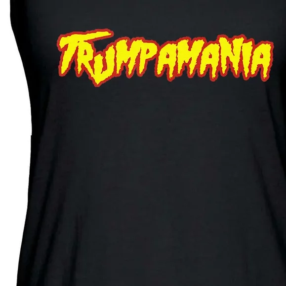 Trump Republican Convention Wrestling Meme Trumpamania Ladies Essential Flowy Tank