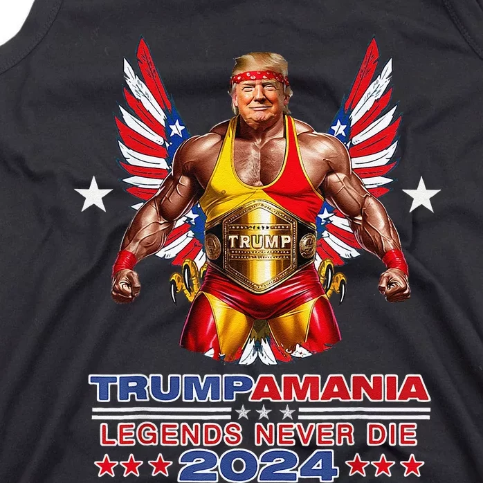 Trump Republican Convention Wrestling Meme Trumpamania Funny Tank Top