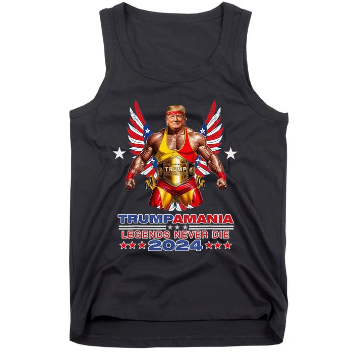 Trump Republican Convention Wrestling Meme Trumpamania Funny Tank Top