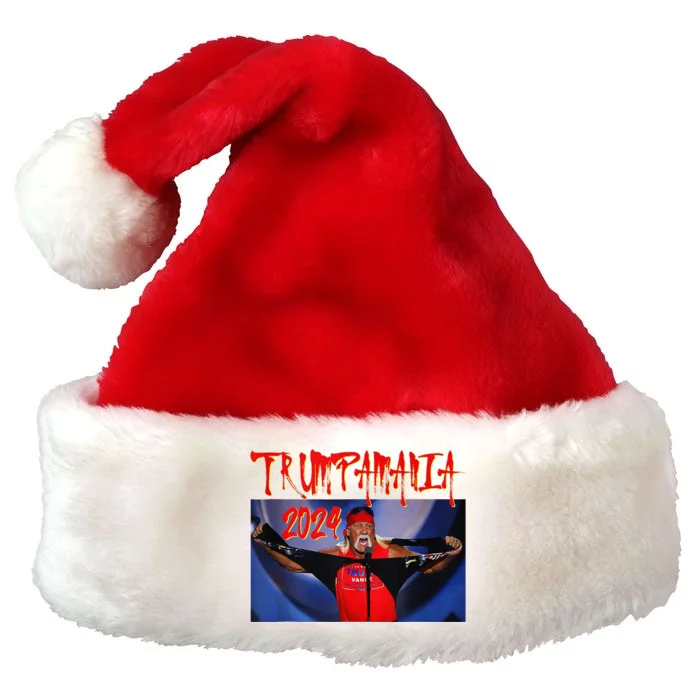 Trump Republican Convention Wrestling Meme Trumpamania Funny Premium Christmas Santa Hat