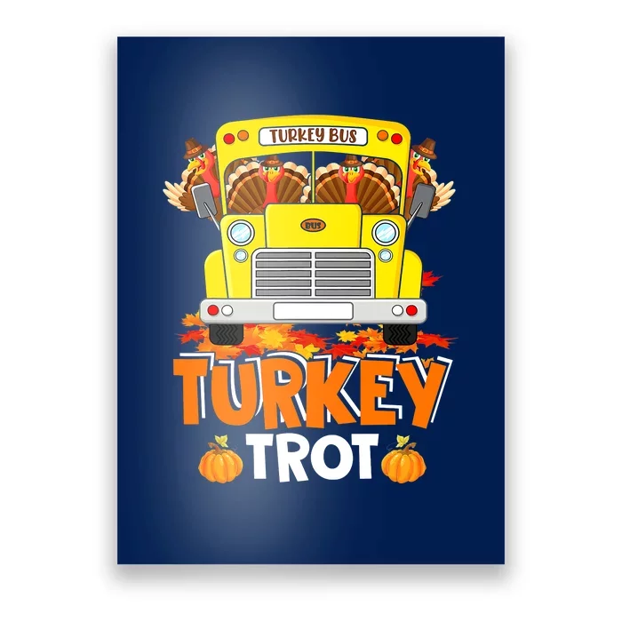 Turkey Run Costume Thanksgiving Running Turkey Trot Poster