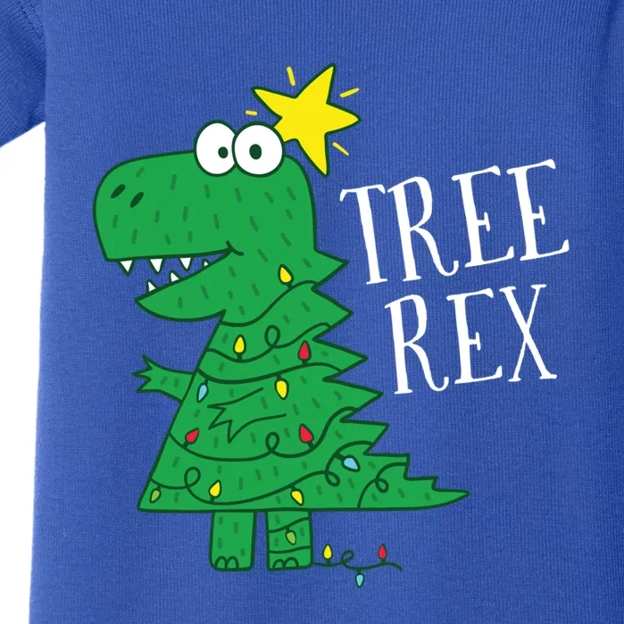 Tree Rex Christmas Dinosaur Christmas Gift Baby Bodysuit