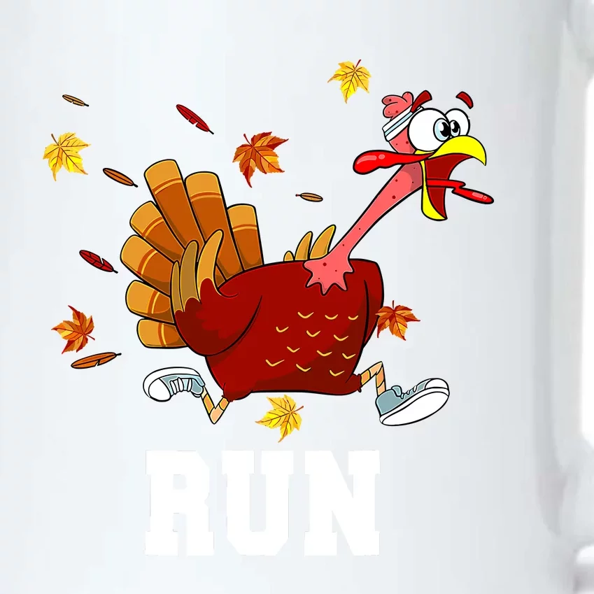 Turkey Run Costume Thanksgiving Running Turkey Trot Black Color Changing Mug