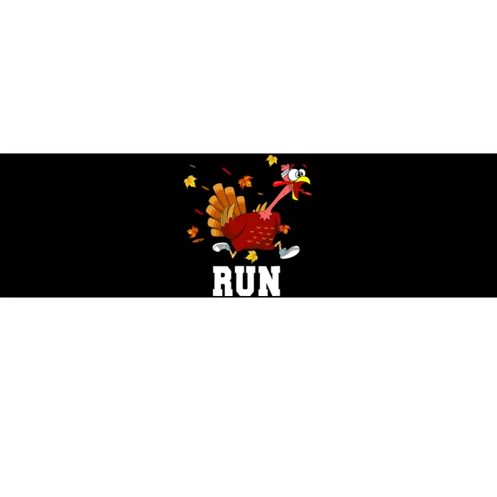 Turkey Run Costume Thanksgiving Running Turkey Trot Bumper Sticker