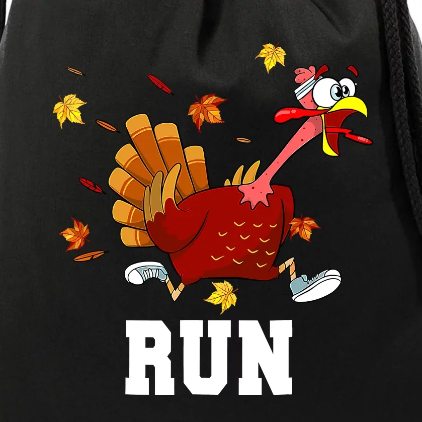 Turkey Run Costume Thanksgiving Running Turkey Trot Drawstring Bag