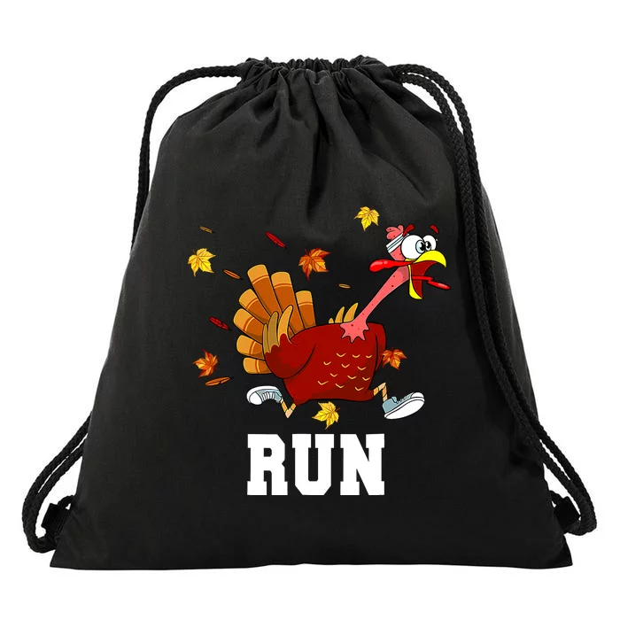 Turkey Run Costume Thanksgiving Running Turkey Trot Drawstring Bag