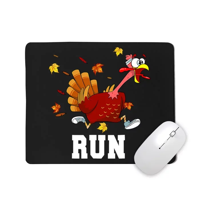 Turkey Run Costume Thanksgiving Running Turkey Trot Mousepad