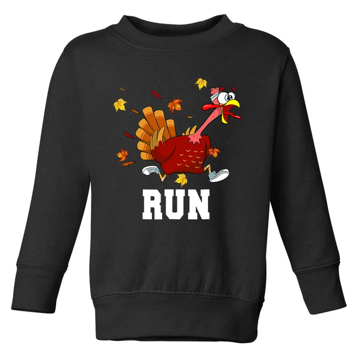 Turkey Run Costume Thanksgiving Running Turkey Trot Toddler Sweatshirt