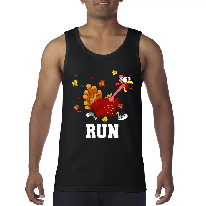 Turkey Run Costume Thanksgiving Running Turkey Trot Tank Top