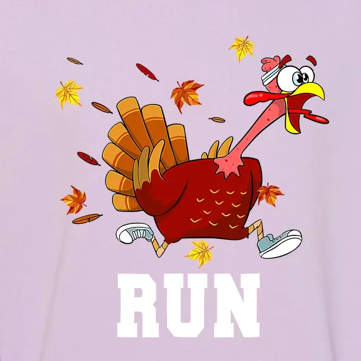 Turkey Run Costume Thanksgiving Running Turkey Trot Garment-Dyed Sweatshirt