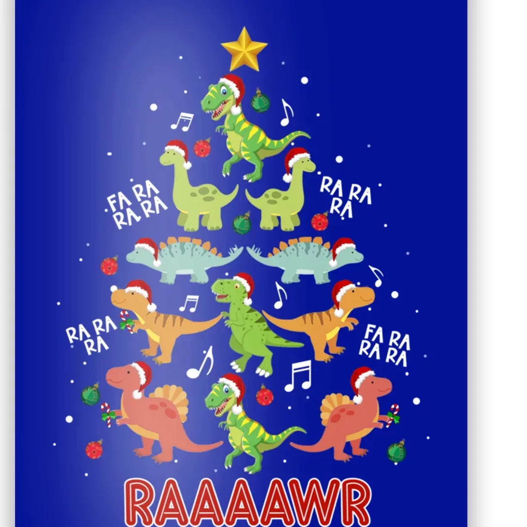 Tree Rex Christmas Gift Dinosaur Fa Ra Ra Rawr Rawr Xmas Gift Poster