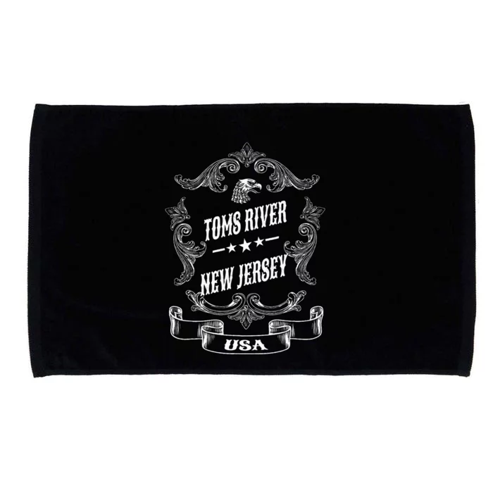 Toms River City New Jersey Microfiber Hand Towel