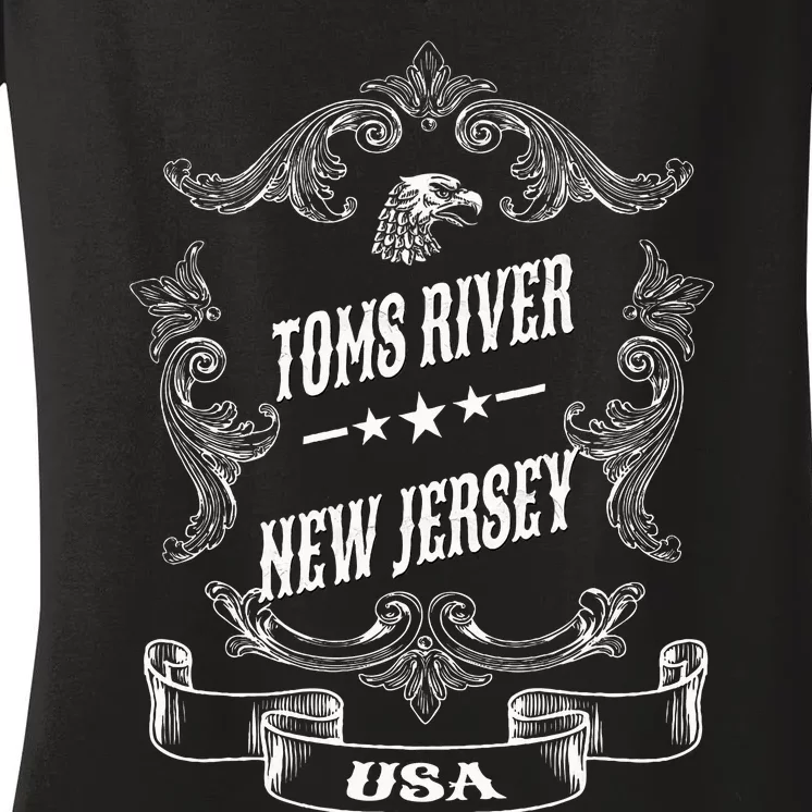 Toms River City New Jersey Women's V-Neck T-Shirt