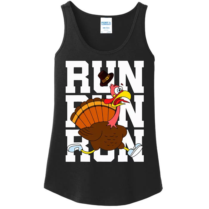 Turkey Run Costume Thanksgiving Running Turkey Trot Ladies Essential Tank