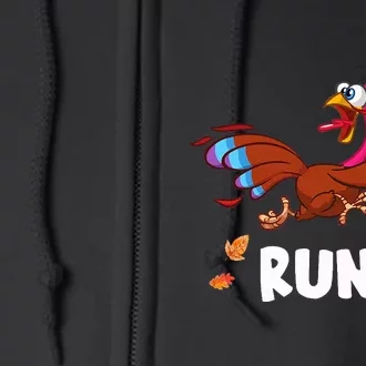 Turkey Run Costume Thanksgiving Running Turkey Trot Full Zip Hoodie