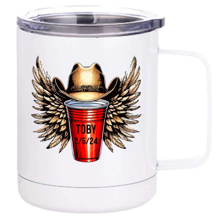 Toby Red Cup Front & Back 12oz Stainless Steel Tumbler Cup