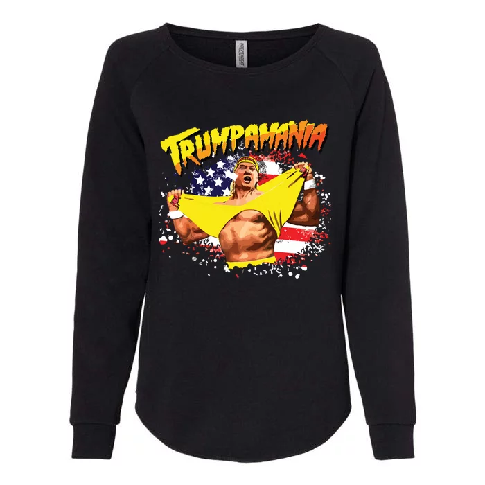 Trump Republican Convention Wrestling Meme Trumpamania Womens California Wash Sweatshirt