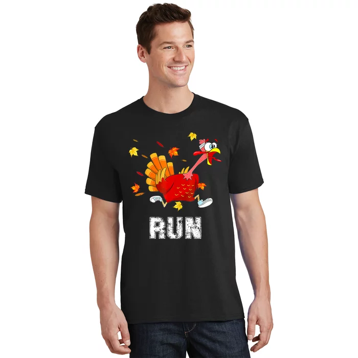 Turkey Run Costume Thanksgiving Running Turkey Trot T-Shirt