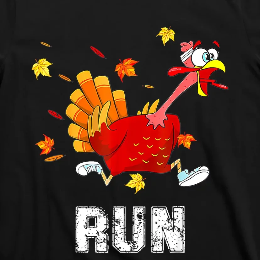 Turkey Run Costume Thanksgiving Running Turkey Trot T-Shirt