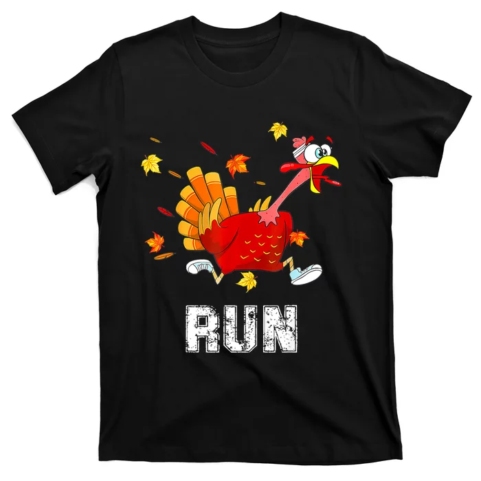 Turkey Run Costume Thanksgiving Running Turkey Trot T-Shirt