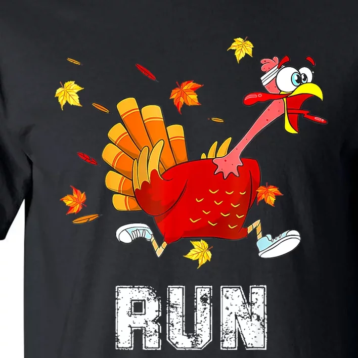 Turkey Run Costume Thanksgiving Running Turkey Trot Tall T-Shirt