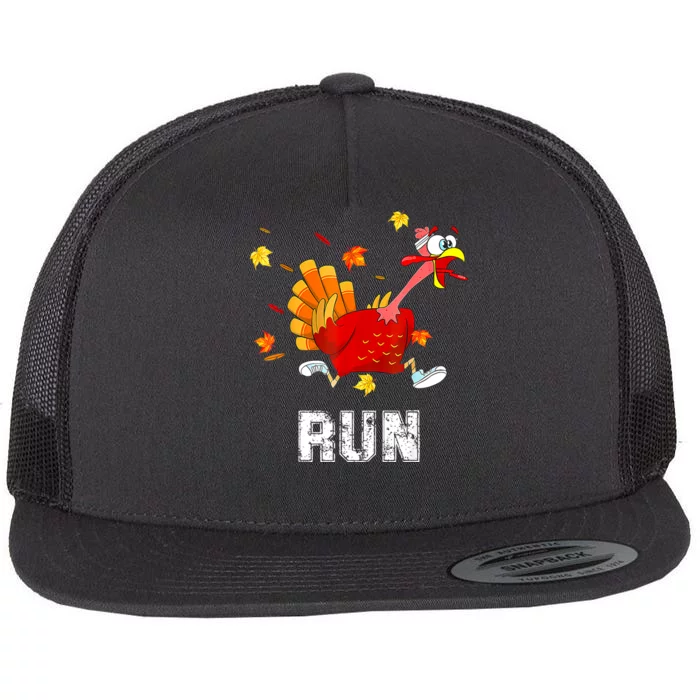 Turkey Run Costume Thanksgiving Running Turkey Trot Flat Bill Trucker Hat