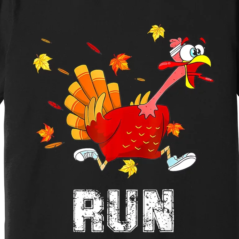 Turkey Run Costume Thanksgiving Running Turkey Trot Premium T-Shirt