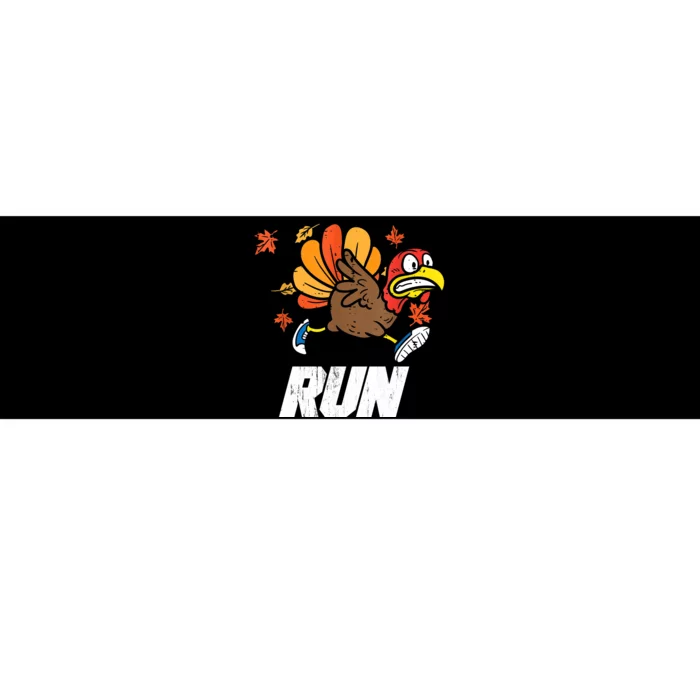 Turkey Run Costume Thanksgiving Running Turkey Trot Bumper Sticker