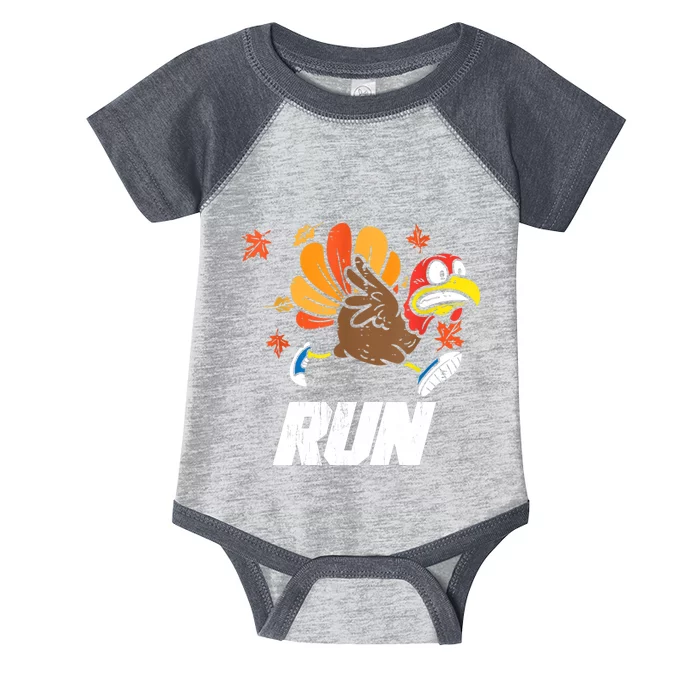 Turkey Run Costume Thanksgiving Running Turkey Trot Infant Baby Jersey Bodysuit