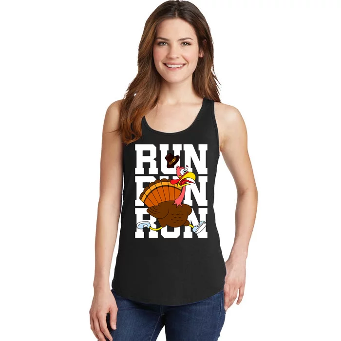 Turkey Run Costume Thanksgiving Running Turkey Trot Ladies Essential Tank