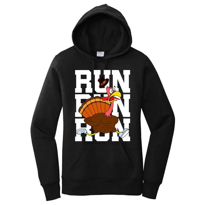 Turkey Run Costume Thanksgiving Running Turkey Trot Women's Pullover Hoodie