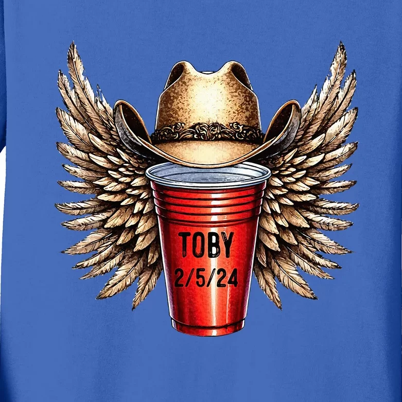 Toby Red Cup Kids Long Sleeve Shirt