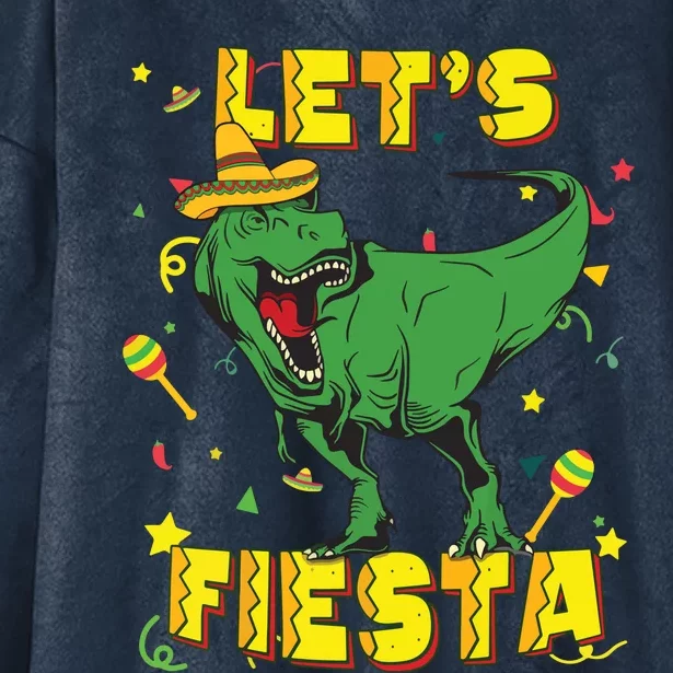 T Rex Cinco De Mayo Shirts Tyrannosaurus Dinosaur Lets Fiesta Hooded Wearable Blanket