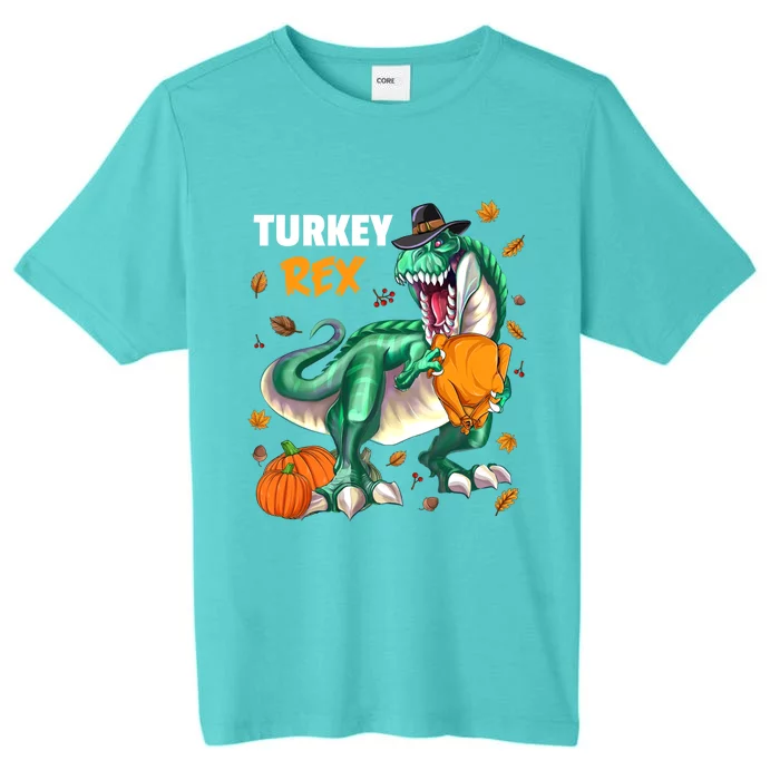 Turkey Rex Dinosaur T Rex Thanksgiving Pumpkin Meaningful Gift ChromaSoft Performance T-Shirt