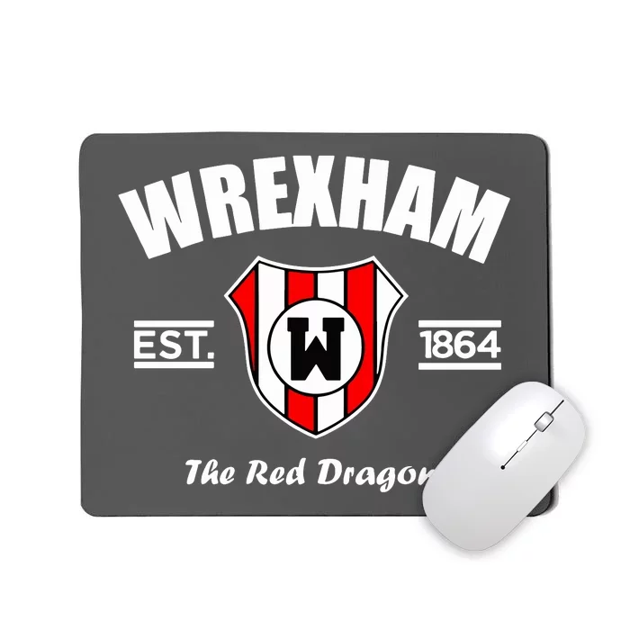 The Red Dragons Wrexham FC Football Club Wrexham Mousepad