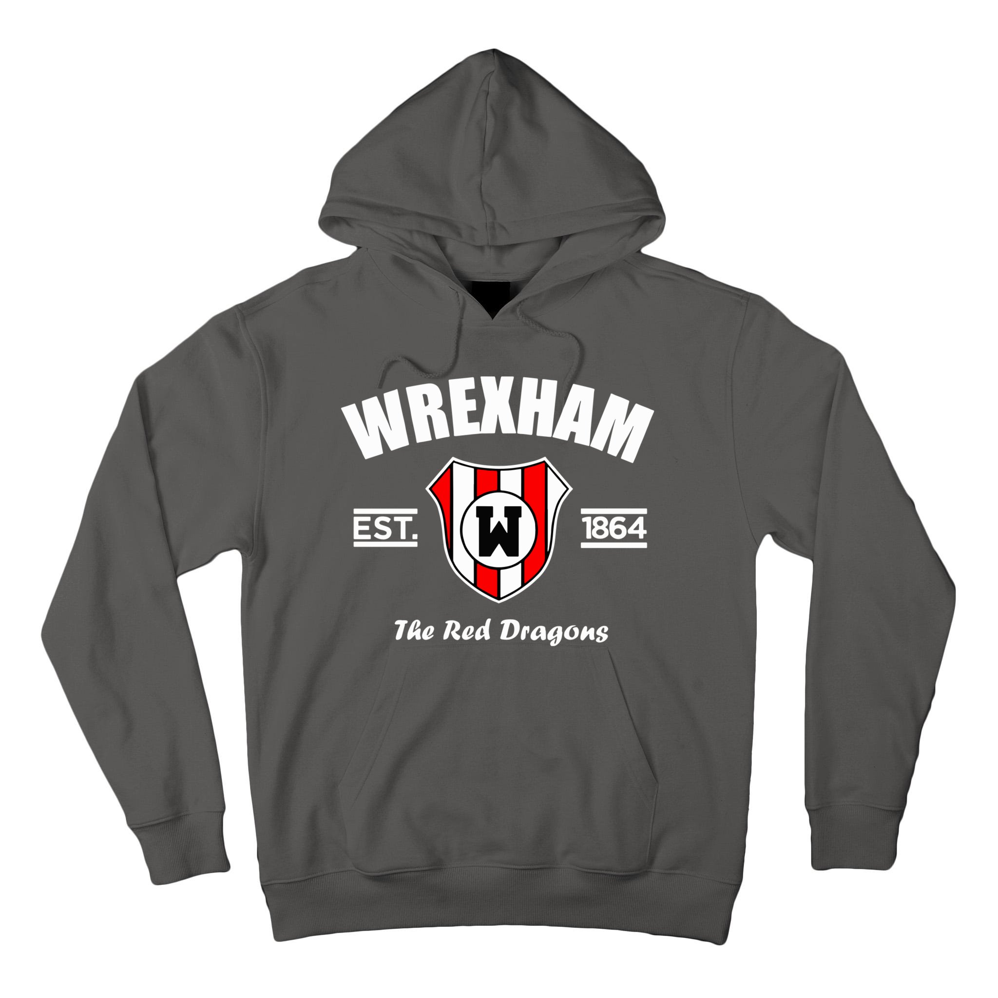 The Red Dragons Wrexham FC Football Club Wrexham Tall Hoodie ...