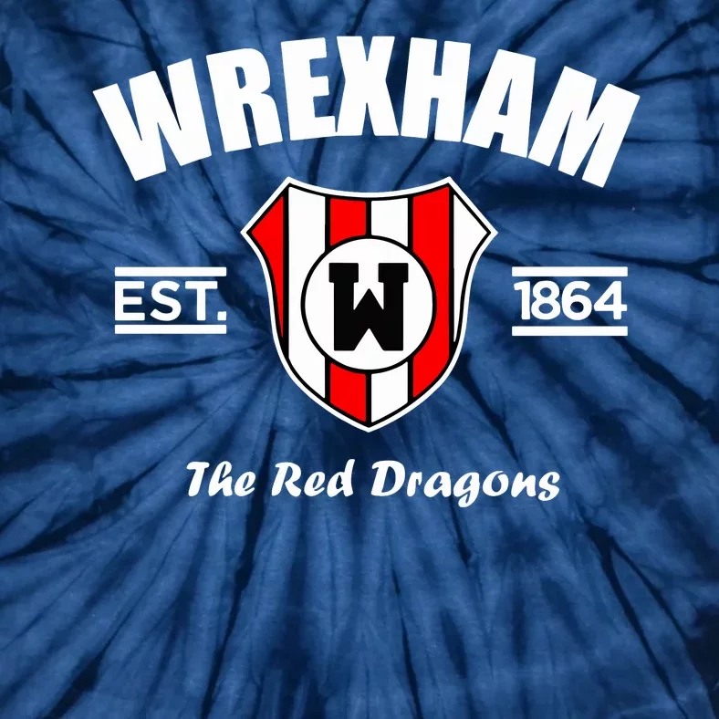 The Red Dragons Wrexham FC Football Club Wrexham Tie-Dye T-Shirt