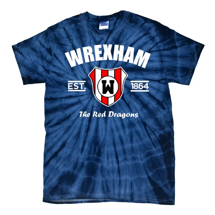 The Red Dragons Wrexham FC Football Club Wrexham Tie-Dye T-Shirt