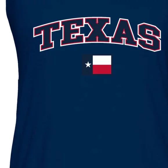 Texas Retro Design Ladies Essential Flowy Tank