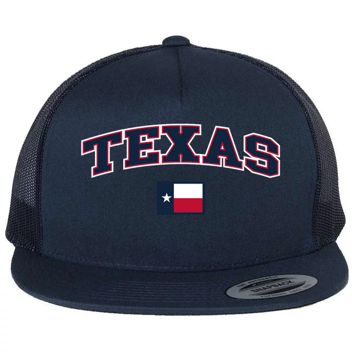 Texas Retro Design Flat Bill Trucker Hat