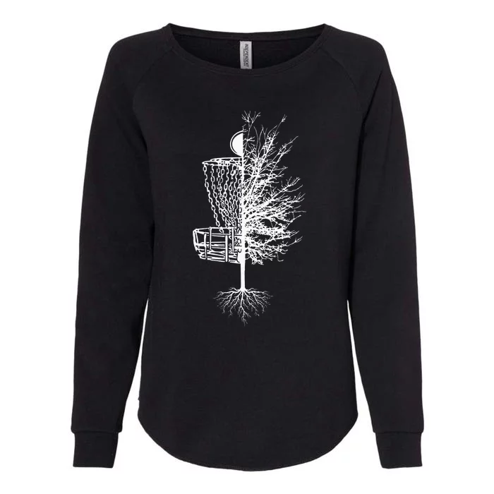 Tree Roots Disc Golf Basket Disc Golfing Frisbee Disc Golf Womens California Wash Sweatshirt