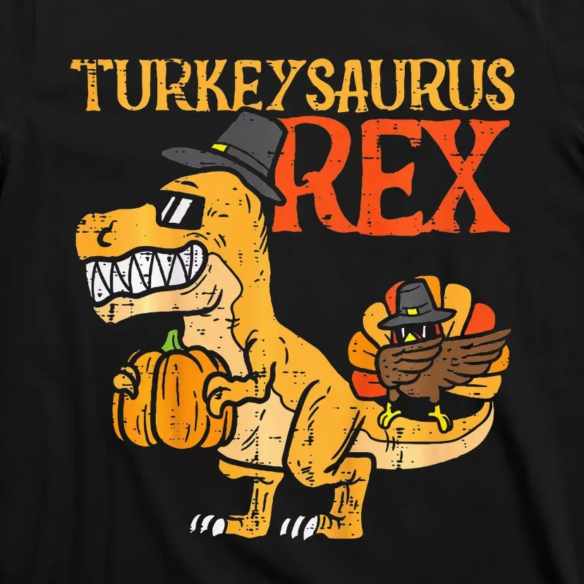 Turkeysaurus Rex Dab Turkey Dino Thanksgiving T-Shirt