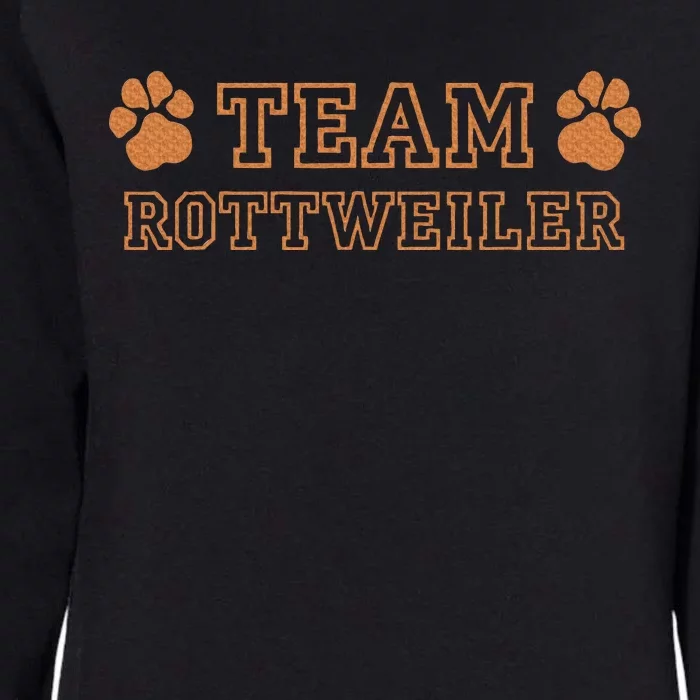 Team Rottweiler Dog Breeds Womens California Wash Sweatshirt