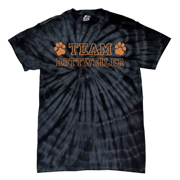 Team Rottweiler Dog Breeds Tie-Dye T-Shirt