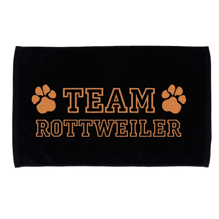 Team Rottweiler Dog Breeds Microfiber Hand Towel