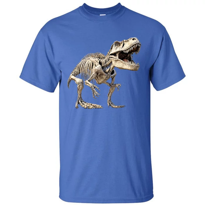 T Rex Dinosaur Prehistoric Scary Skeleton Dino Gift Tall T-Shirt