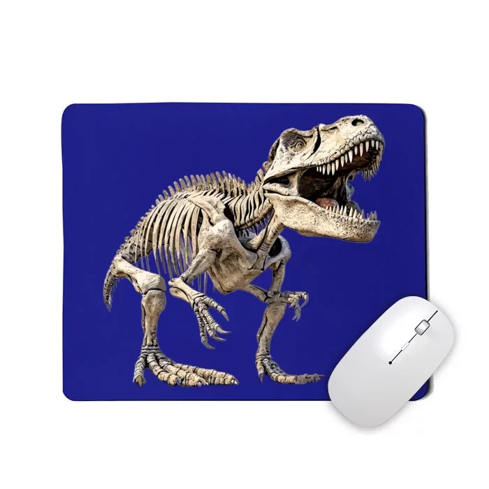 T Rex Dinosaur Prehistoric Scary Skeleton Dino Gift Mousepad