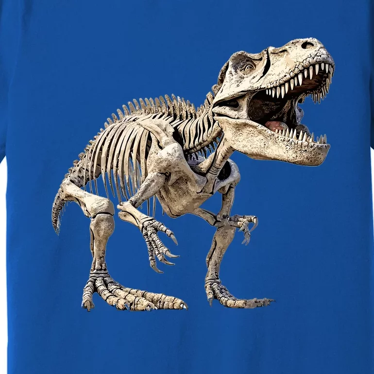 T Rex Dinosaur Prehistoric Scary Skeleton Dino Gift Premium T-Shirt