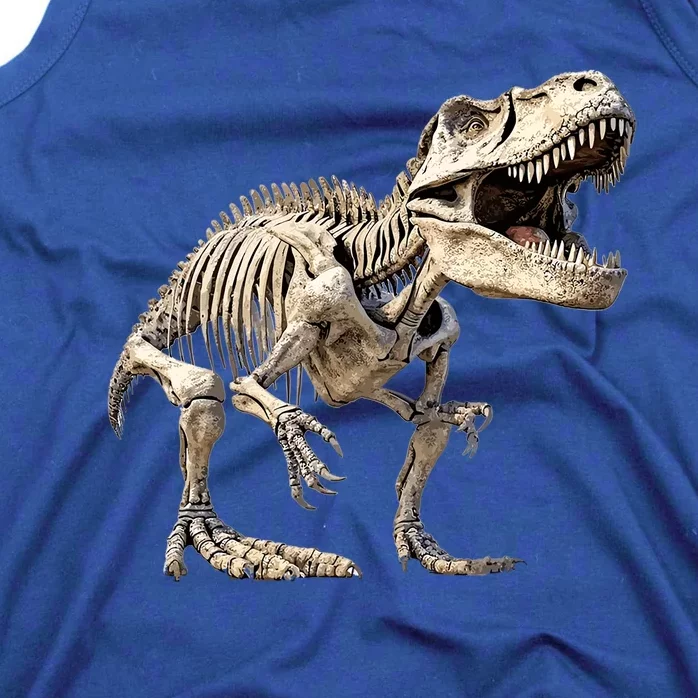 T Rex Dinosaur Prehistoric Scary Skeleton Dino Gift Tank Top