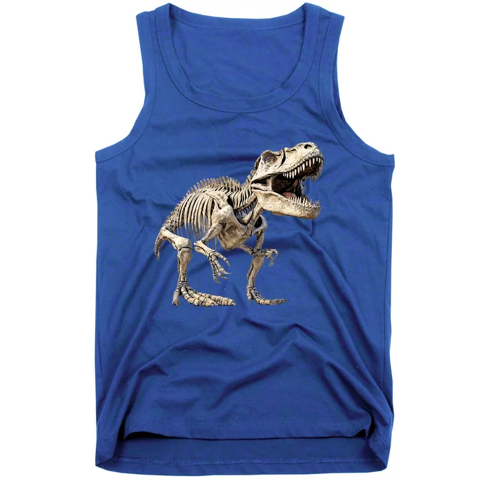 T Rex Dinosaur Prehistoric Scary Skeleton Dino Gift Tank Top